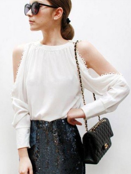 white blouse elegant